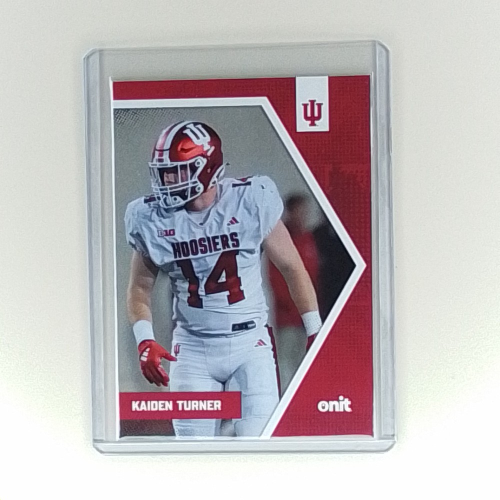 2025 Onit Indiana Hoosiers Football #B36 Kaiden Turner NCAA Card