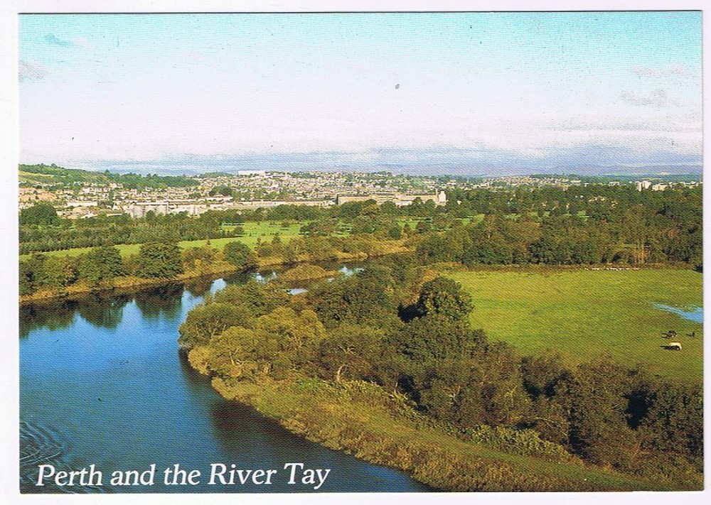 Postcard Perth & The River Tay Perthshire Scotland