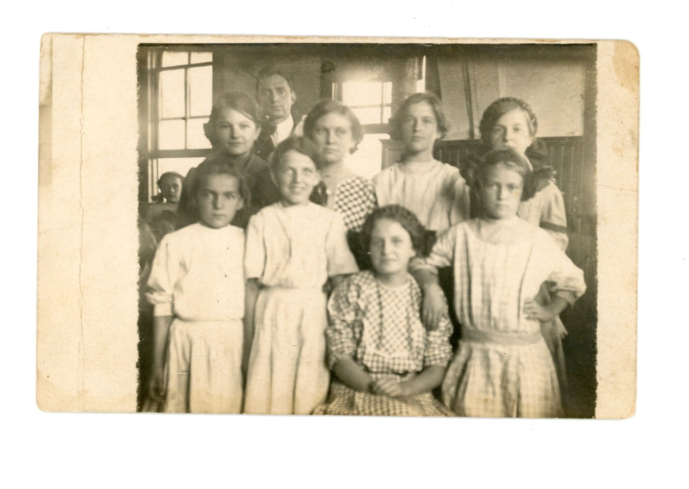 RPPC Girl's School Class in Frank, West Virginia c 1908
