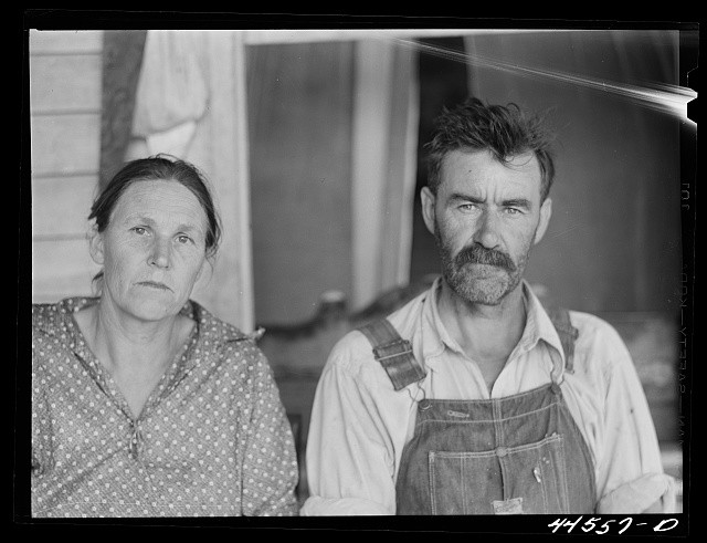 Photo:Tenant farmer and his wife. Greene County, Georgia