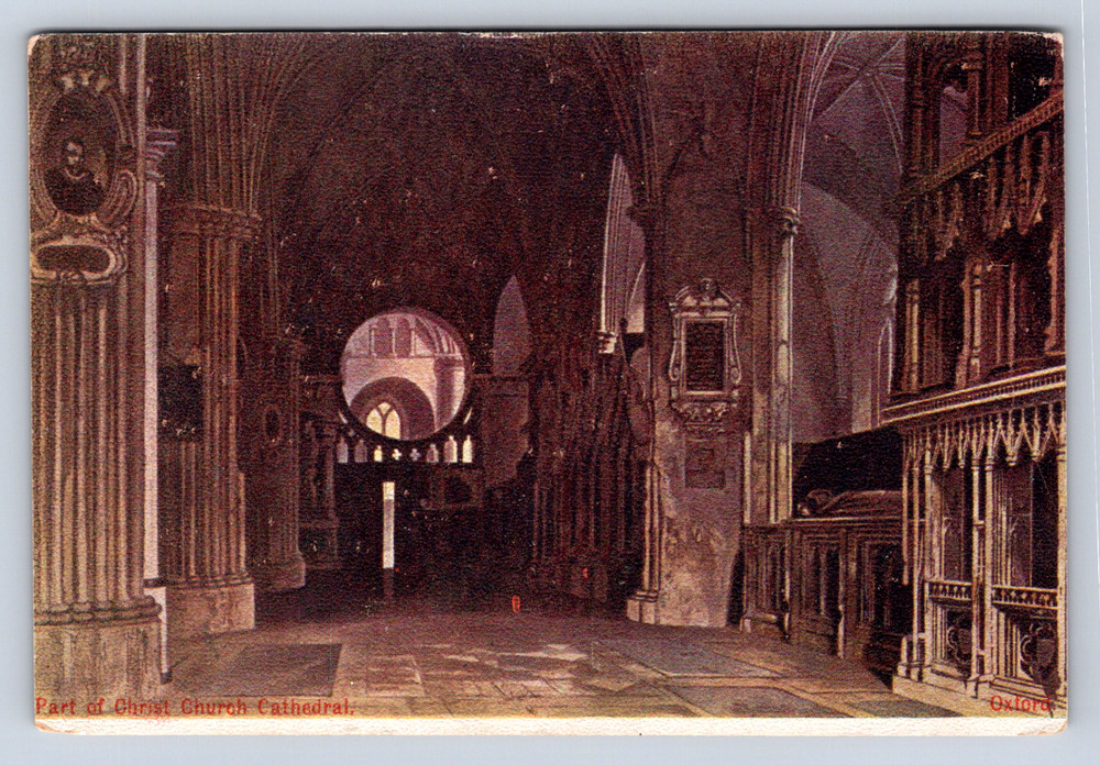 Vintage Postcard Christ Church Cathedral Oxford