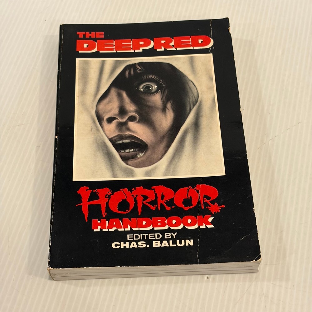 The Deep Red Horror Handbook Chas. Balun 1989 FantaCo Horror Film Guide