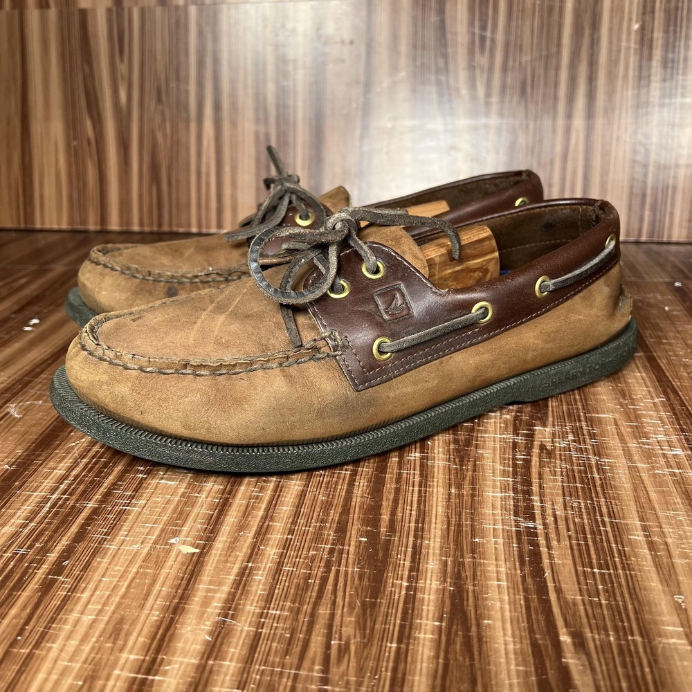 Sperry Top-Sider Shoes Mens Size 9M Boat Deck Moc Toe Casual Classic Leather