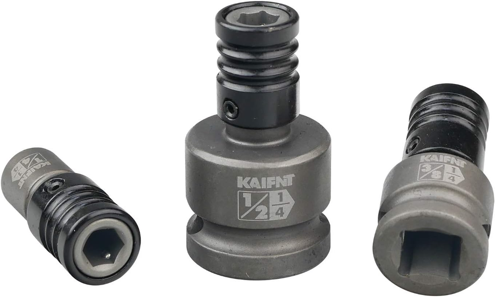 K352 Square Drive Quick-Release Bit Holder Socket Adapters, Impact Grade