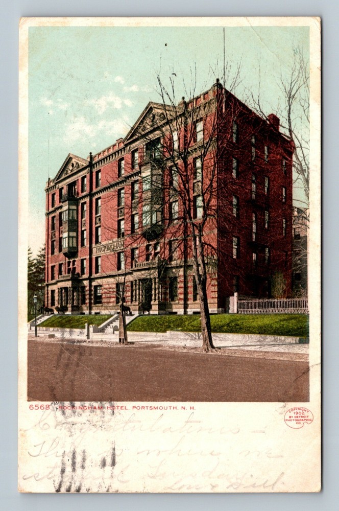 Portsmouth New Hampshire Postcard Rockingham Hotel