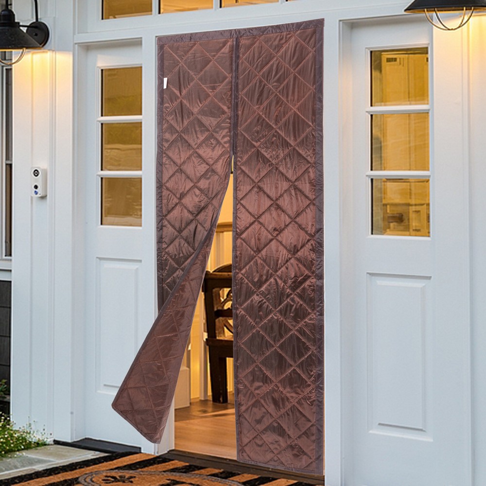 Magnetic Thermal Insulated PVC Door Curtain Waterproof Energy Saving