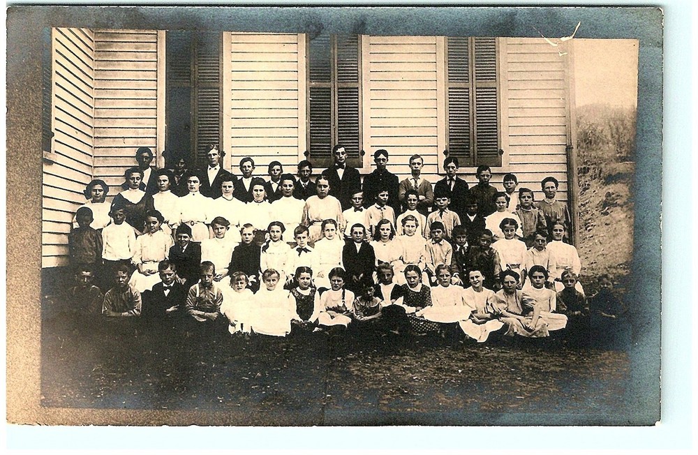S02-0235, GROUP PHOTO, REAL PHOTO POSTCARD.