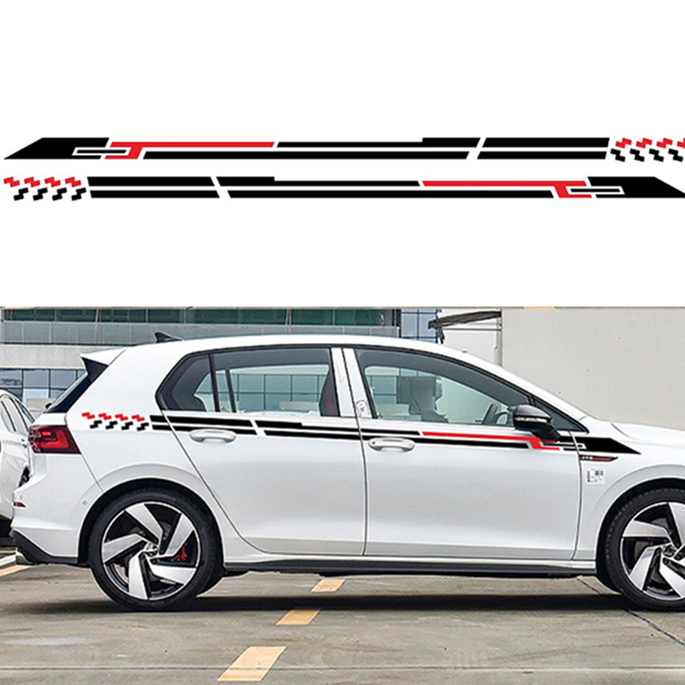 Car SUV Side Body Vinyl Film Decals Stickers Strip DIY Decoration Accessories