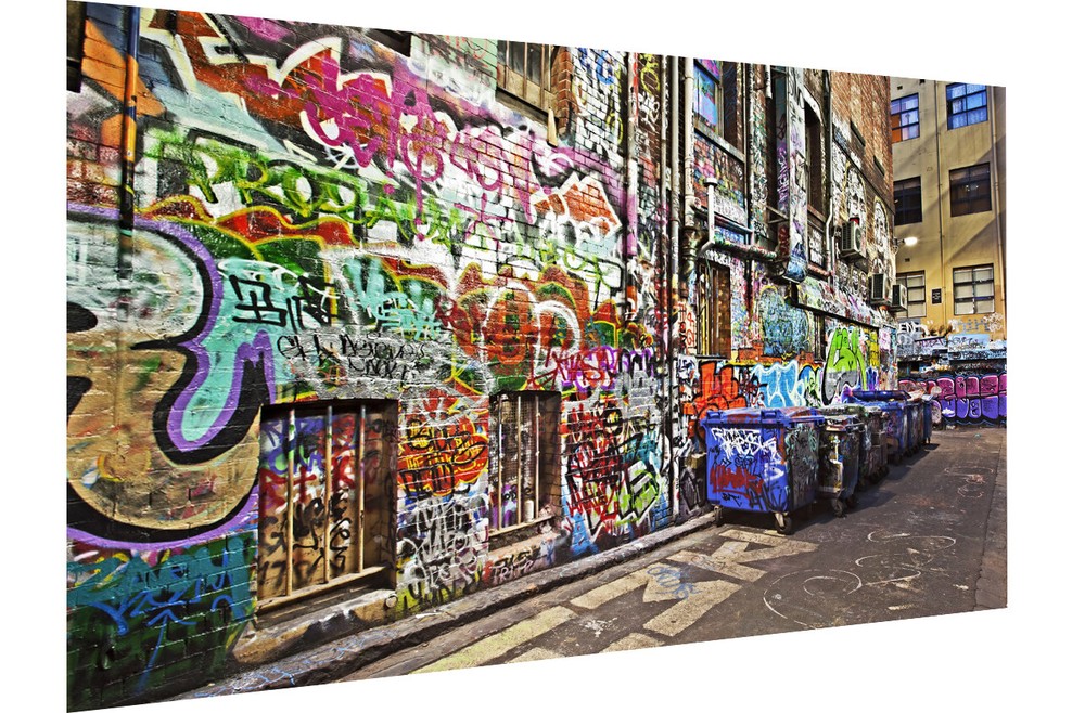 A1 size on canvas  Graffiti Urban Street Art  Print modern painting licensed