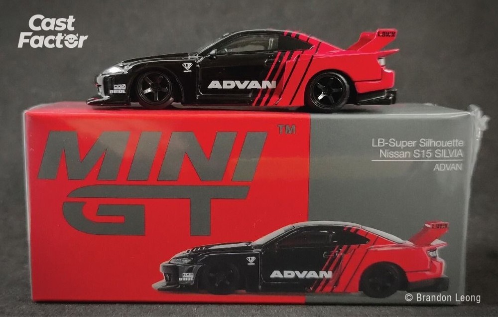 Mini GT Nissan S15 Silvia LB-Super Silhouette ADVAN Liberty Walk Sealed Box