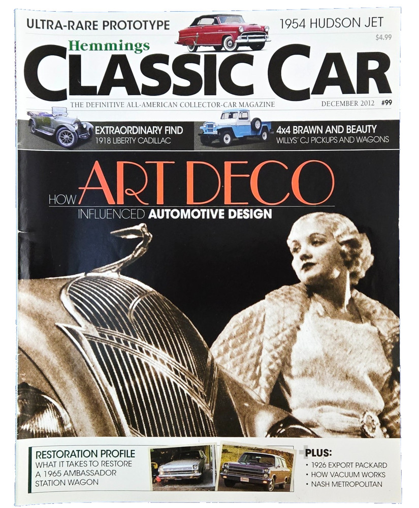 Hemmings Classic Car Magazine: How Art Deco Influenced Auto Design Dec 2012