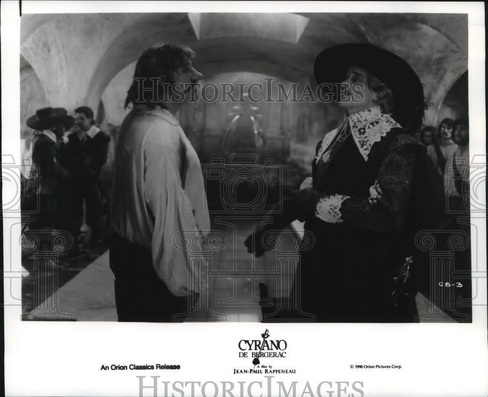 1990 Press Photo Gerard Depardieu and Jacques Weber in 
