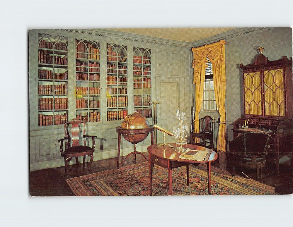 Postcard The Library at Mount Vernon Virginia USA