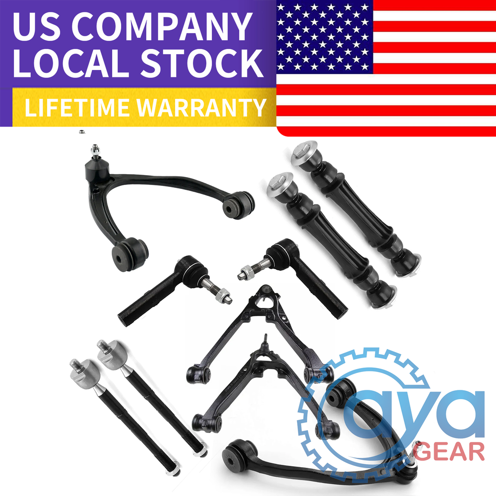 10pcs Control Arm Sway Bar Kit for 2007-2014 Chevy Silverado GMC Sierra 1500 Tahoe