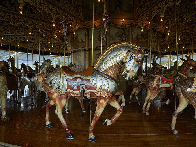 Burlington Colorado USA Kit Carson County Carousel 2016 Wooden Horses