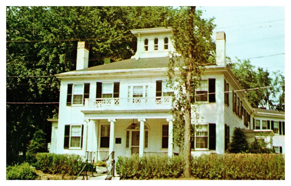 Augusta ME Maine The Blaine House Governor's Home Street View Chrome Postcard