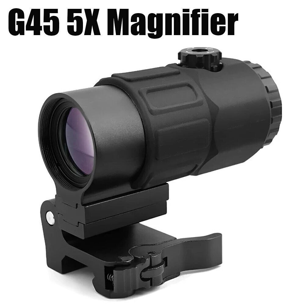 G45 Magnifier Sight 5X with Switch to Side Quick Detach QD Mount Hunting USA