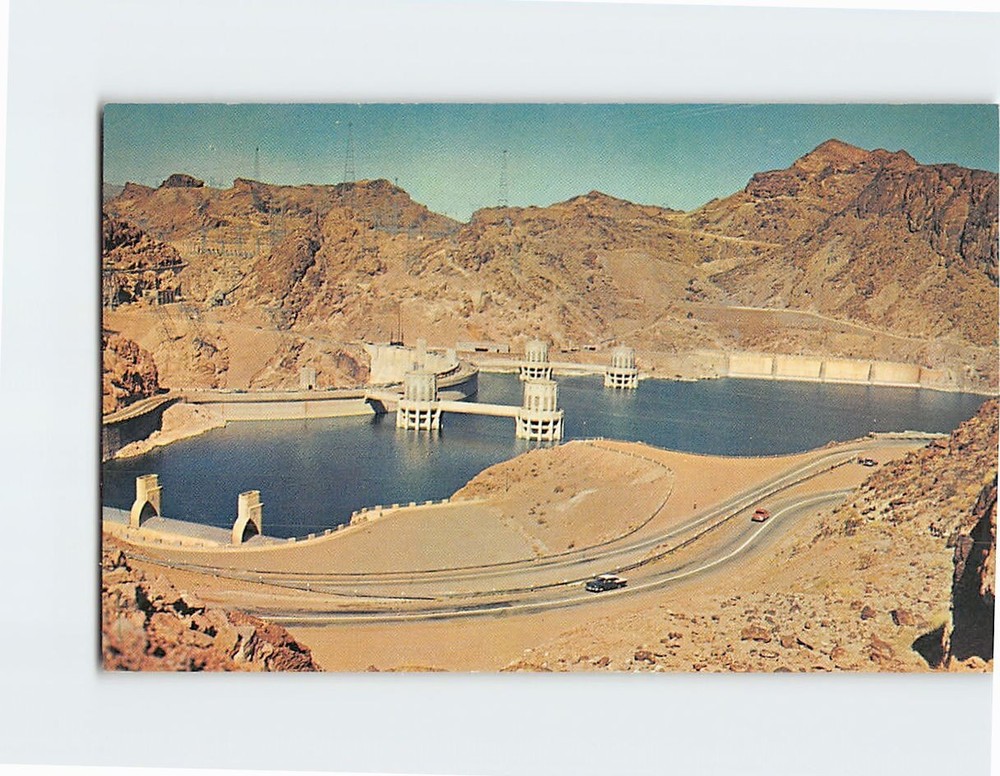 Postcard Hoover Dam Nevada-Arizona USA