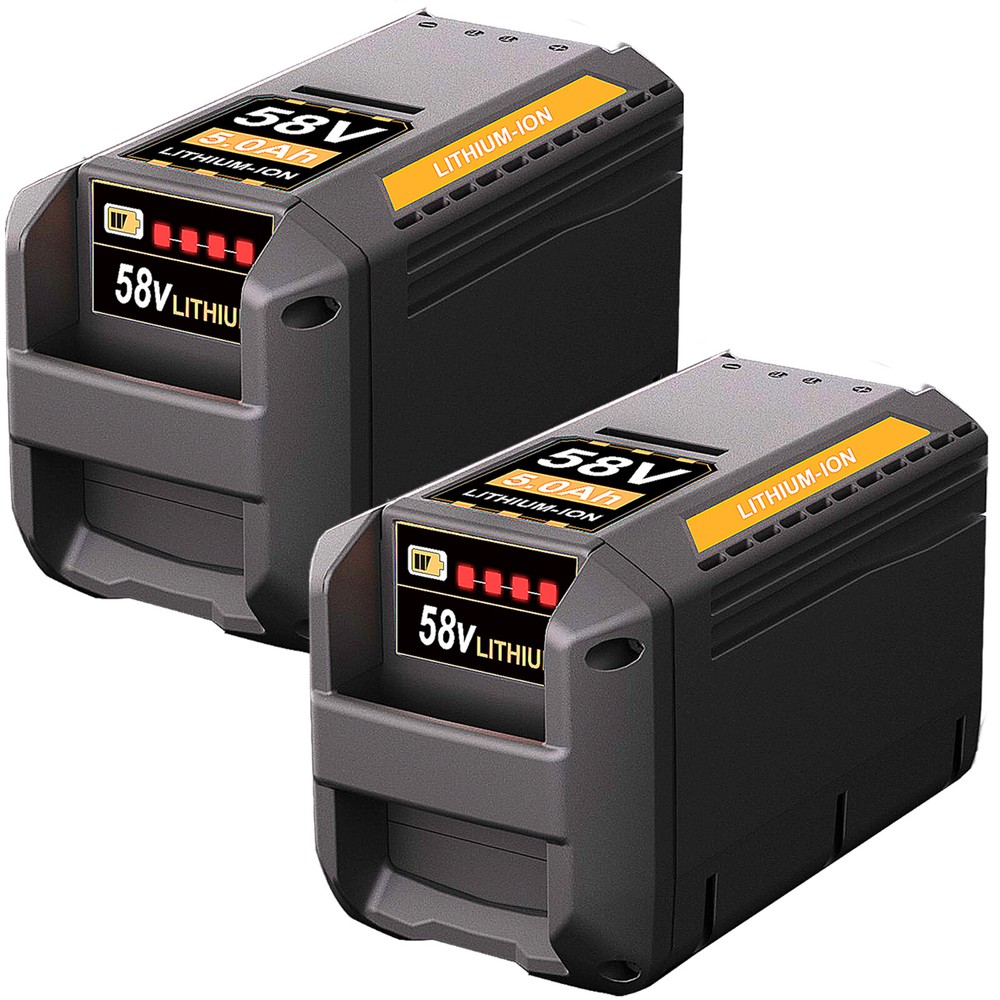 2X 5.0Ah Lithium-ion Battery Compatible with Echo 58V CBP-58V40 CBP-58V2AH CHT-58V Cordless Tools