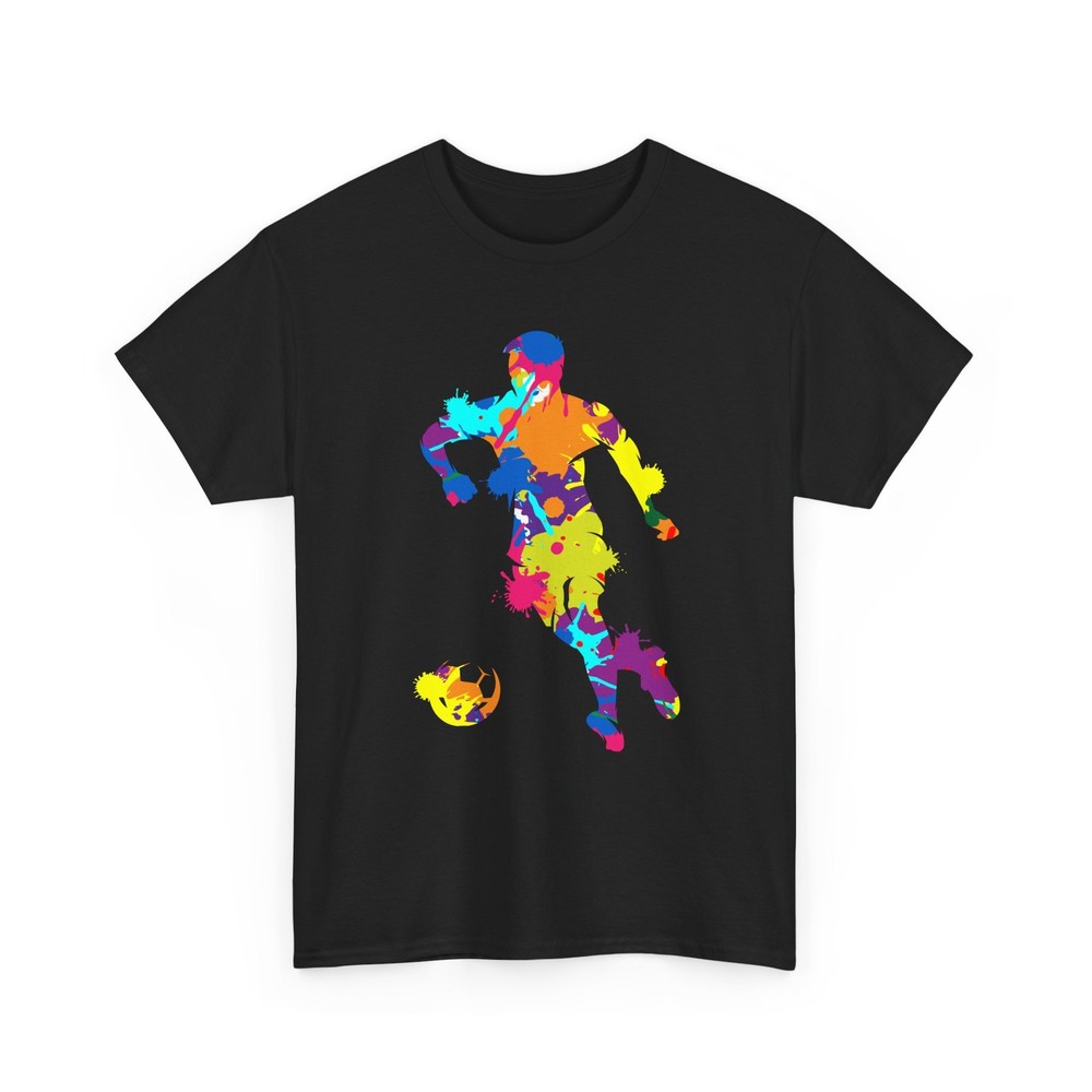 Soccer Player Colorful Shirt, Soccer Sports Lovers Dad Men Shirt