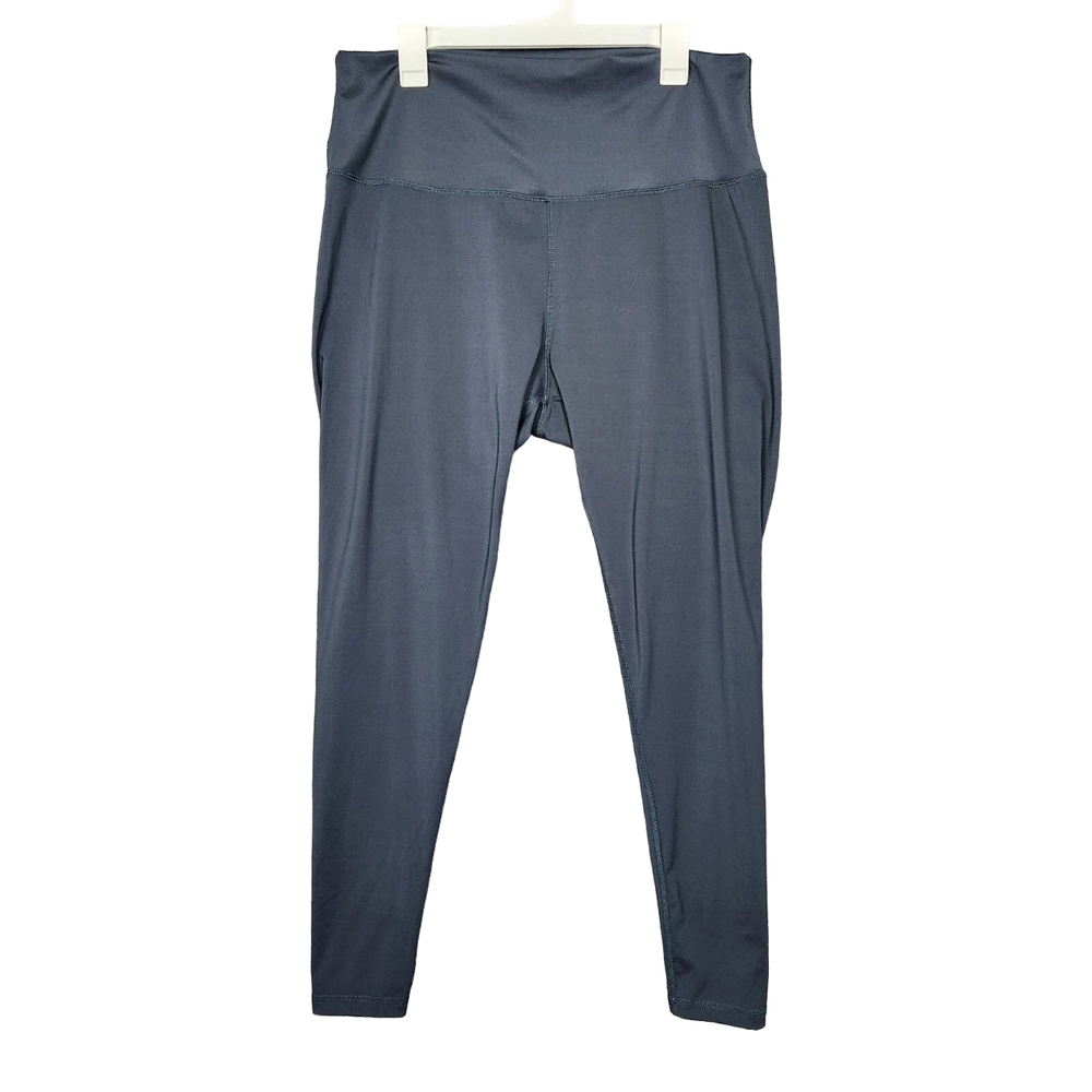 LATCHED MAMA Blue Pregnancy Maternity Postpartum Leggings SIZE 2X
