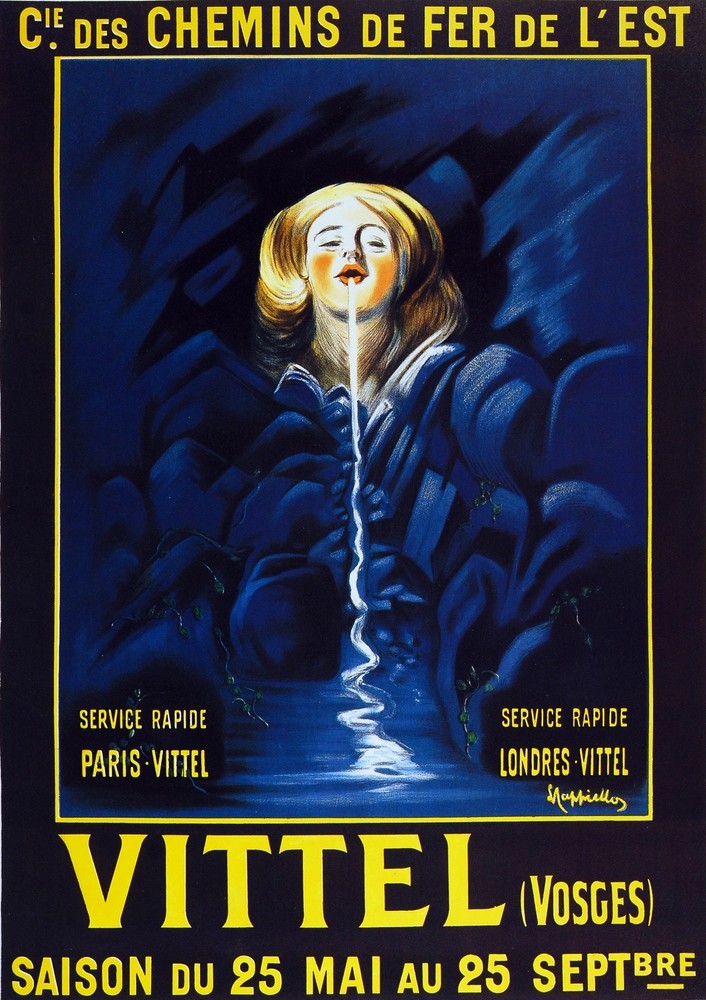 4258.Vittel (Vosges).cie des chemins de fed de lest.POSTER.decor Home Office art