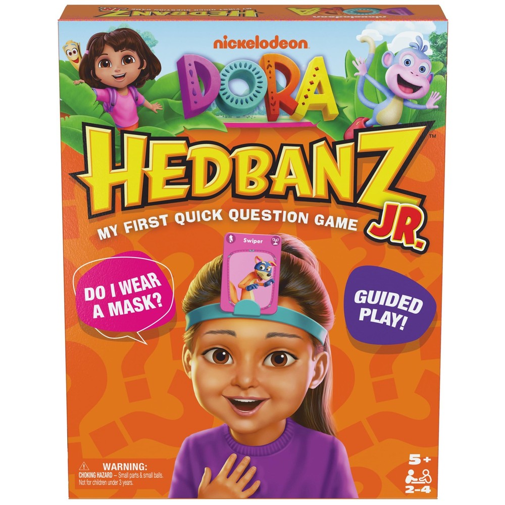 , Dora the Explorer Hedbanz Jr., Picture Guessing Card Game, Includes Illustr...