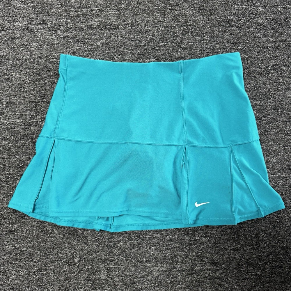 Women’s Nike Dri-FIT Golf Skirt Turquoise Athletic Pleated Skirt Shorts - Size S