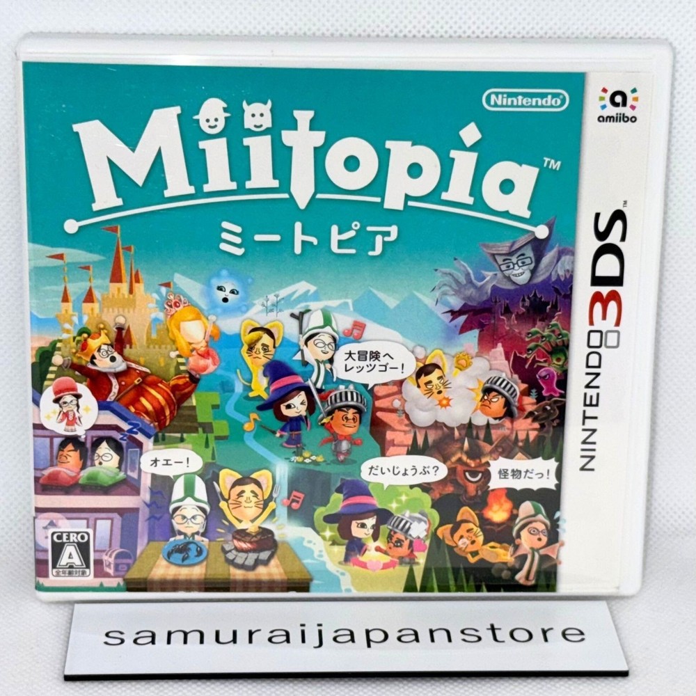 Miitopia Nintendo 3DS Used Tested Japanese ver with Case