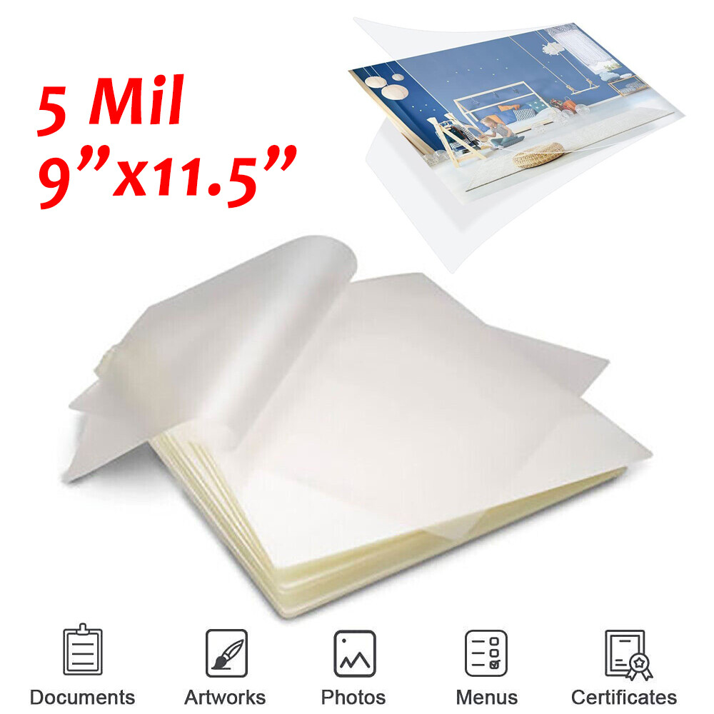 Clear Thermal Laminating Pouches Letter Size 9