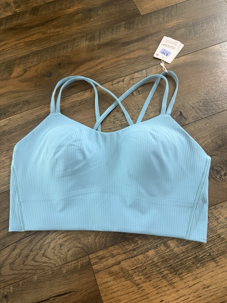 Lululemon Like a Cloud Long Line Bra, B/C Ribbed, Size 10