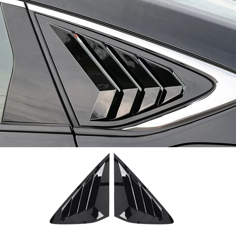2023-2024 Honda Accord Bright Black Rear Window Louver Vent Cover Trim