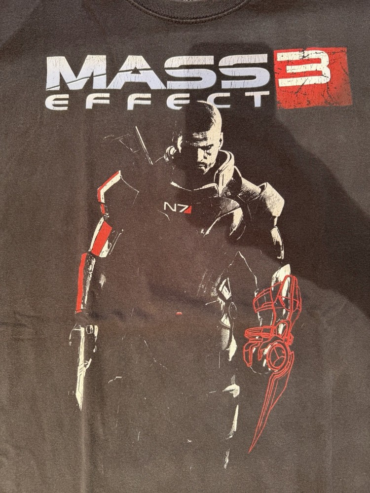 BioWare Mass Effect 3 Commander Shepard Graphic Black Men's XX L T-Shirt