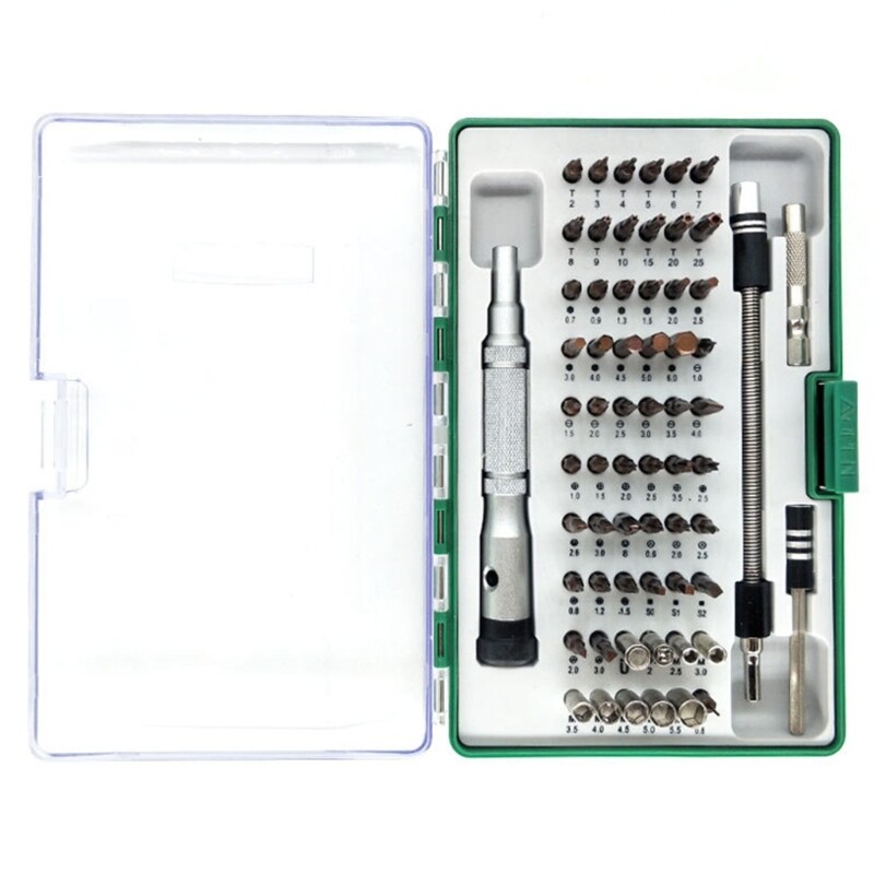 Accurate Screwdriver Set 64 in 1 High Hardness for Diverses Screw Types-image