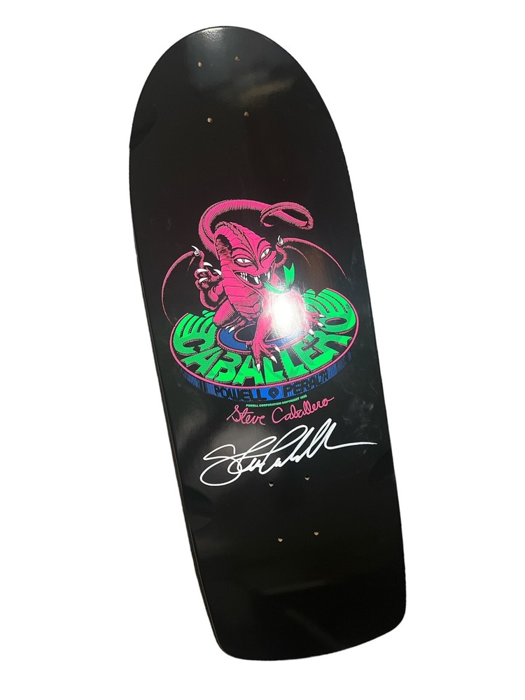 Steve Caballero Signed Powell Peralta Series 14 Blacklight Skateboard Deck Auto