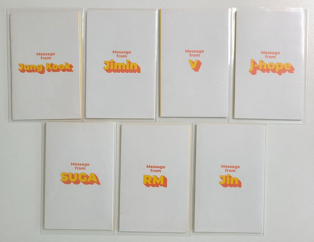 BTS GROUP [BUTTER Official Message Card Photocard Set] All Members / K-POP