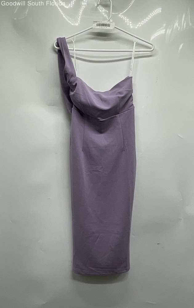 Lulus Womens Purple Sleeveless Back Zip Mini Dress Size XS With Tag