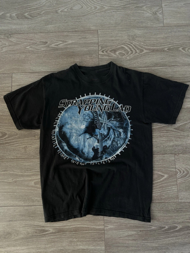 NEW! Strapping Young Lad Black Cotton Shirt FUll size S-5XL QF172