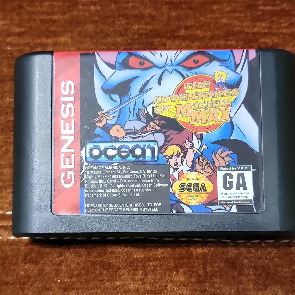 The Adventures of Mighty Max Sega Genesis Cart Only!