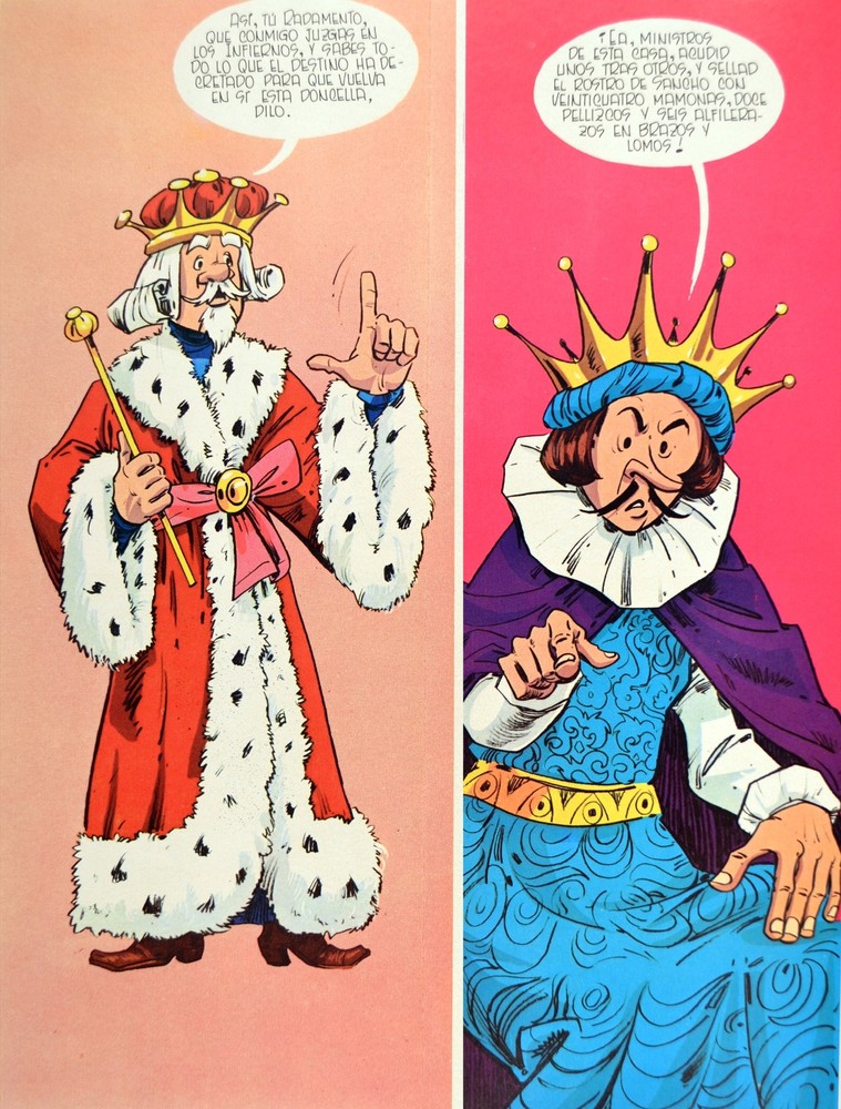 Spanish fun King & Prince argue Decorative Poster. Home Graphic Art Design. 4130