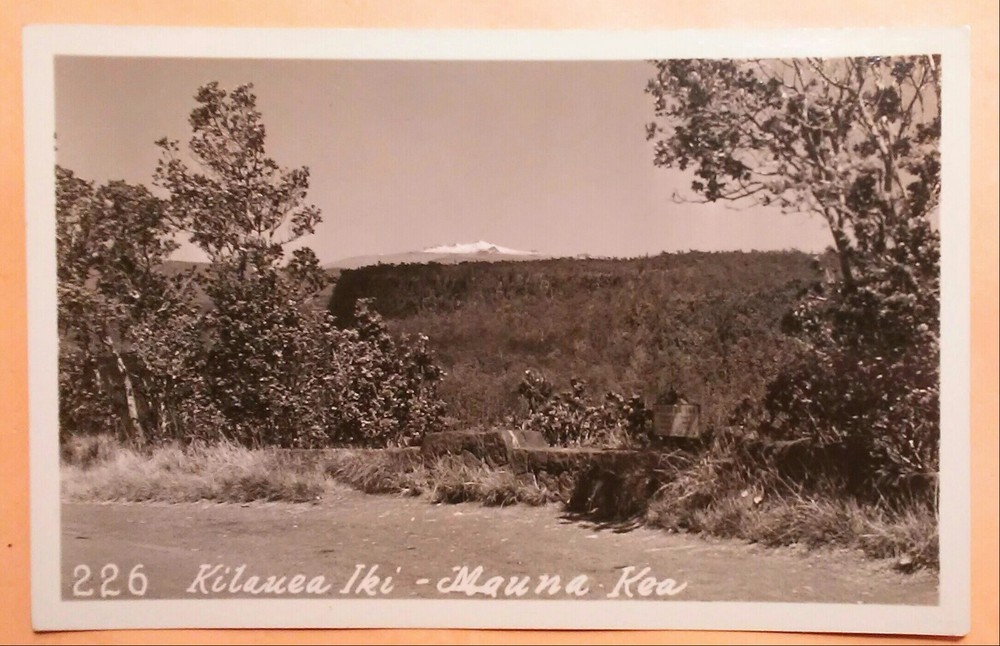 1940's Kilauea Iki Mauna Kea TH Hawaii RPPC