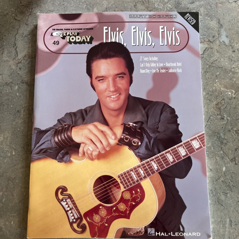Elvis Elvis Elvis EZ Play Today 49 Piano Organ Keyboards Hal Leonard 1994