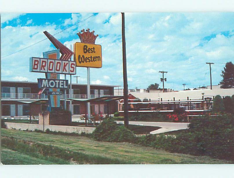 Unused Pre-1980 BROOKS MOTEL Norton Kansas KS u6862@