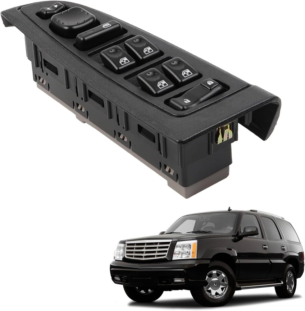 Dasbecan Black Driver Side Power Window Switch & Bezel Assembly 15883323