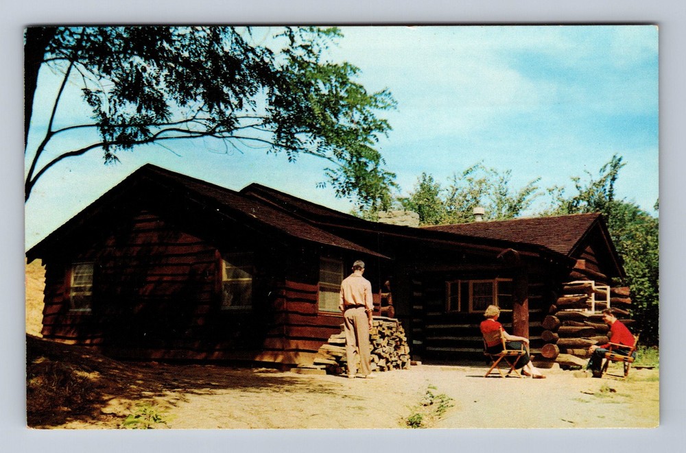Wheeling WV-West Virginia Cabin Oglebay Park Vintage Postcard