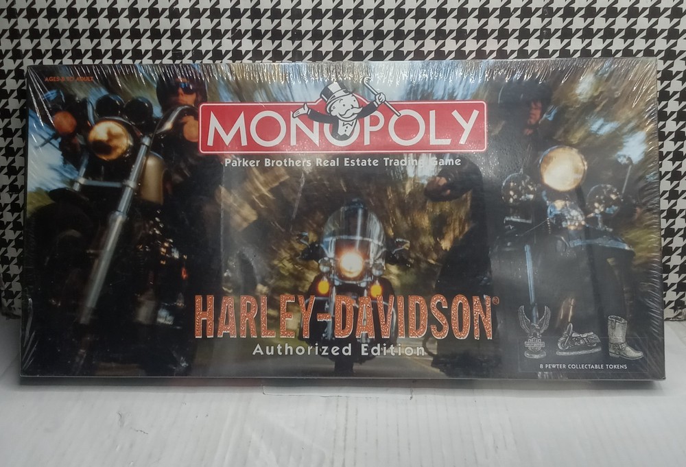 Vintage 1997 Harley Davidson Monopoly Authorized Edition Board Game NEW SEALED