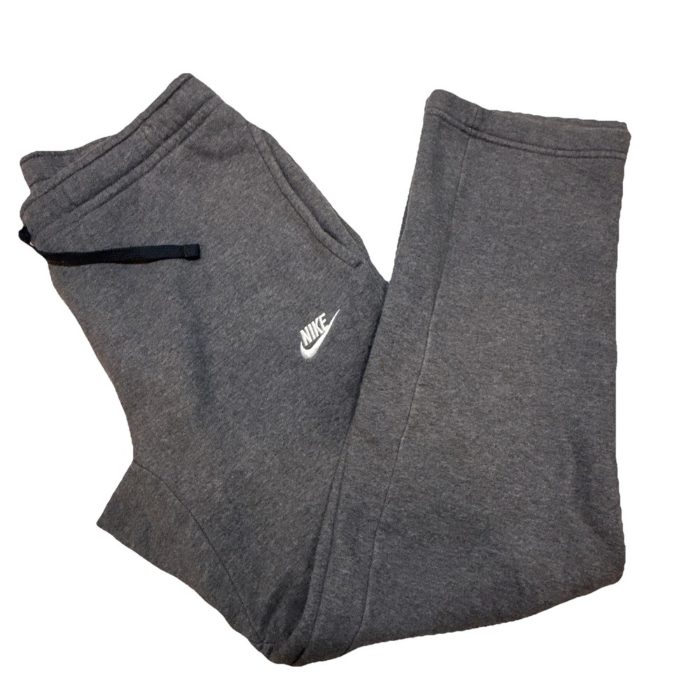 Nike Sweatpants Gray Fleece Straight Leg Jogger Men M
