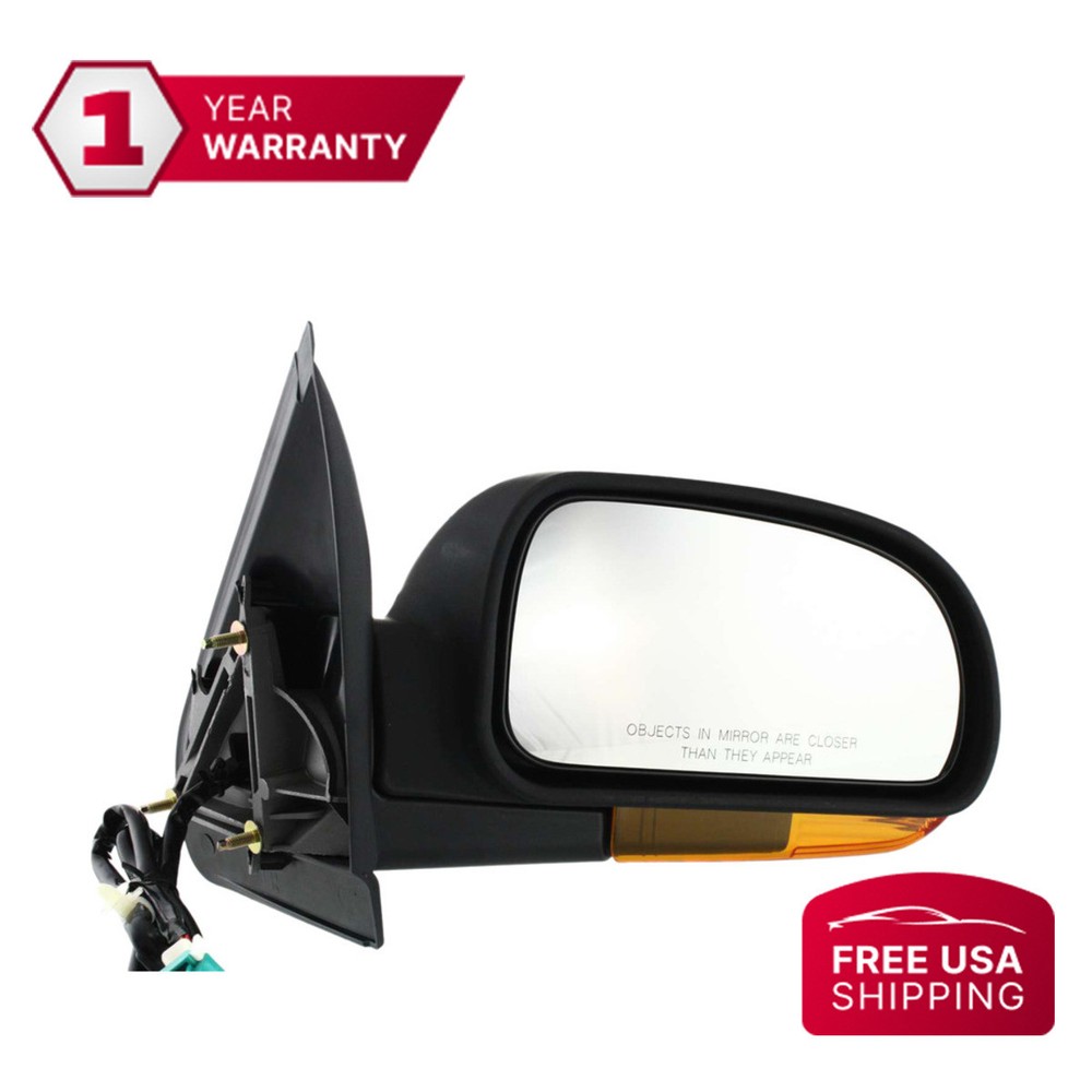 Mirror Textured Black Passenger Side For 02-09 Chevrolet Trailblazer GMC Envoy