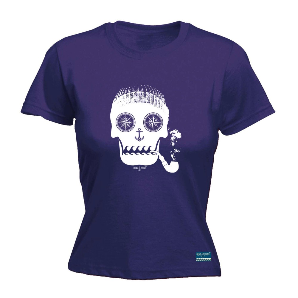 Sailing Ob Skull Of The Sea - Womens T Shirt Funny T-Shirt Novelty gift tshirt