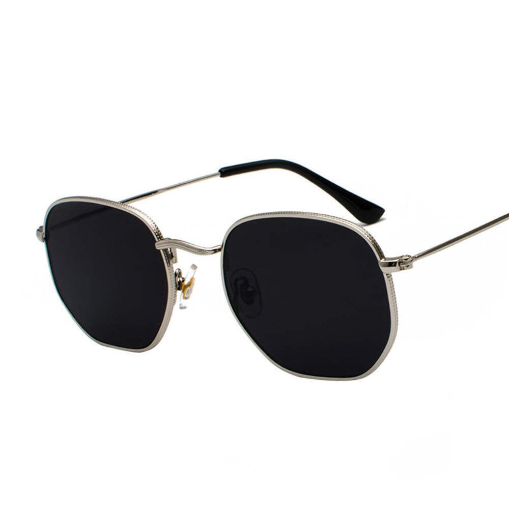 Mens Metal Frame Sunglasses UV400 Protection Literary Style Fashion Glasses with